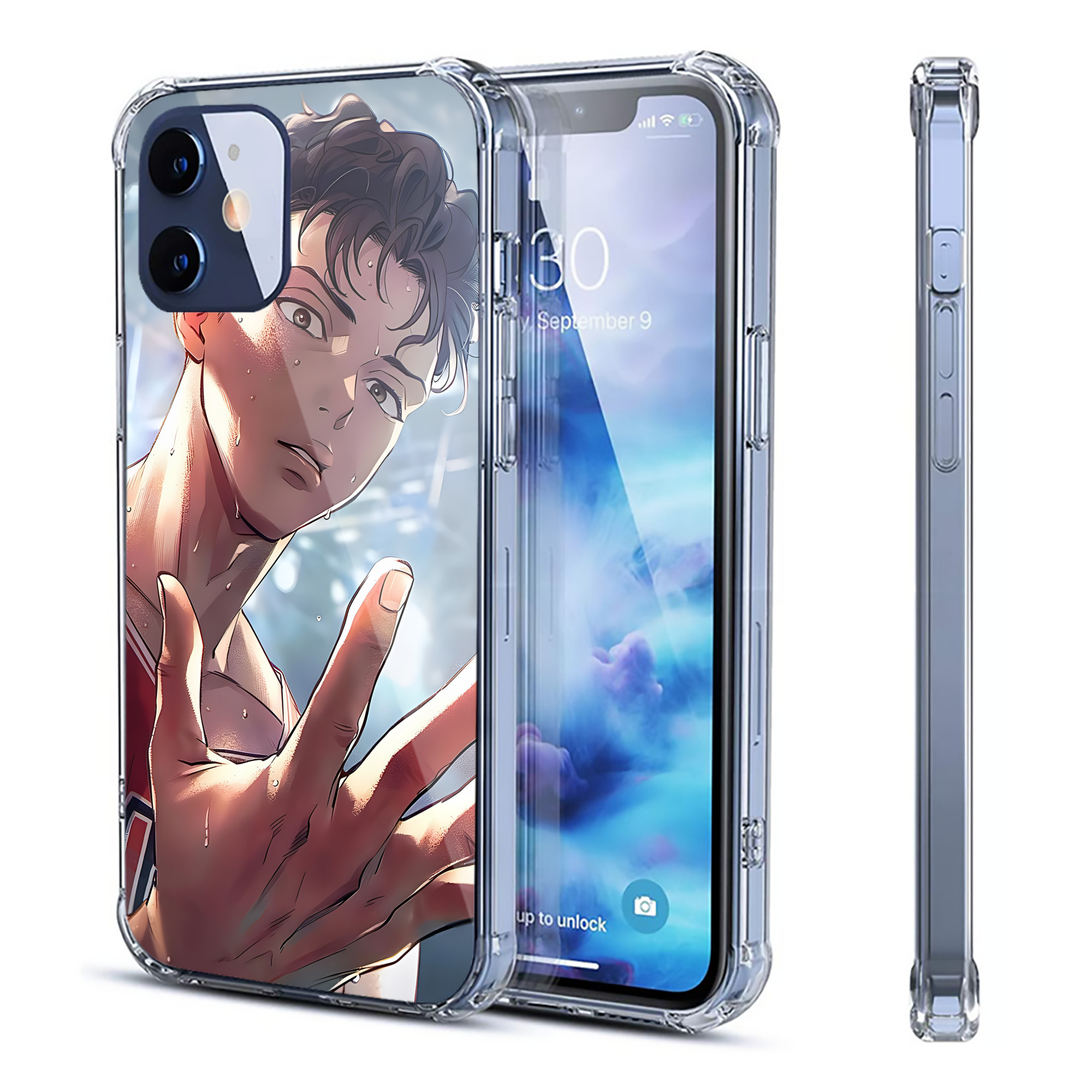 （画像用） SLAM DUNK／スラムダンク 【iPhone 12シリーズ対応】透明スマホケース（クリアソフトケース）